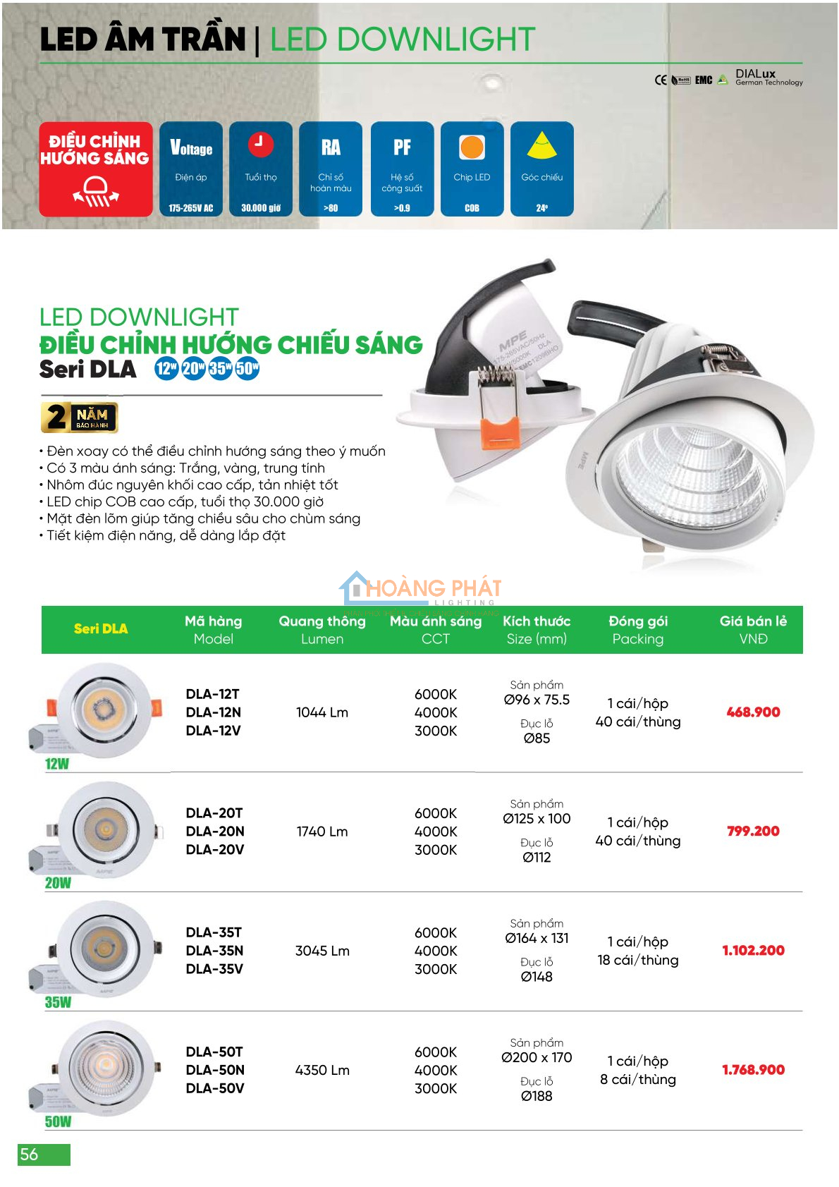 Catalogues đèn led - thiết bị điện MPE 2024