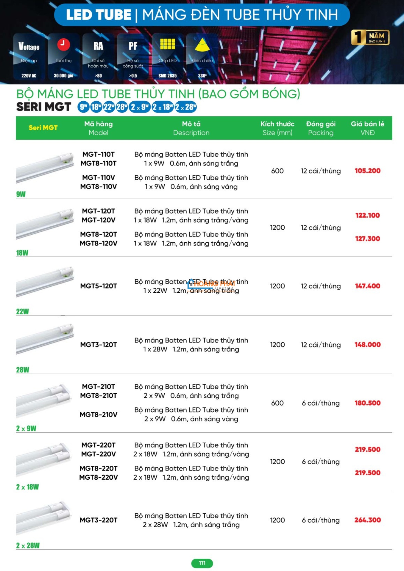 Catalogues đèn led - thiết bị điện MPE 2026
