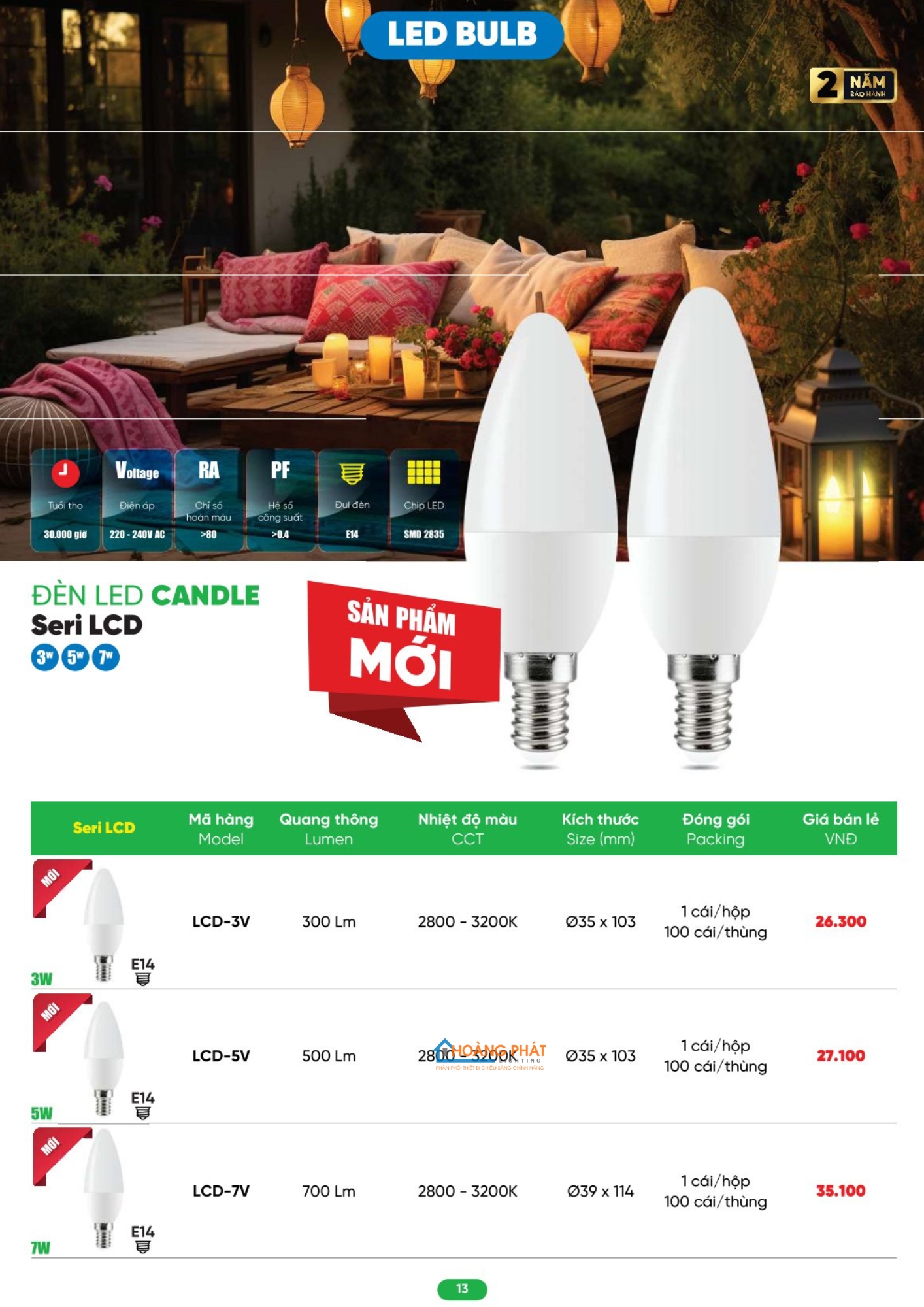 Catalogues đèn led - thiết bị điện MPE 2026