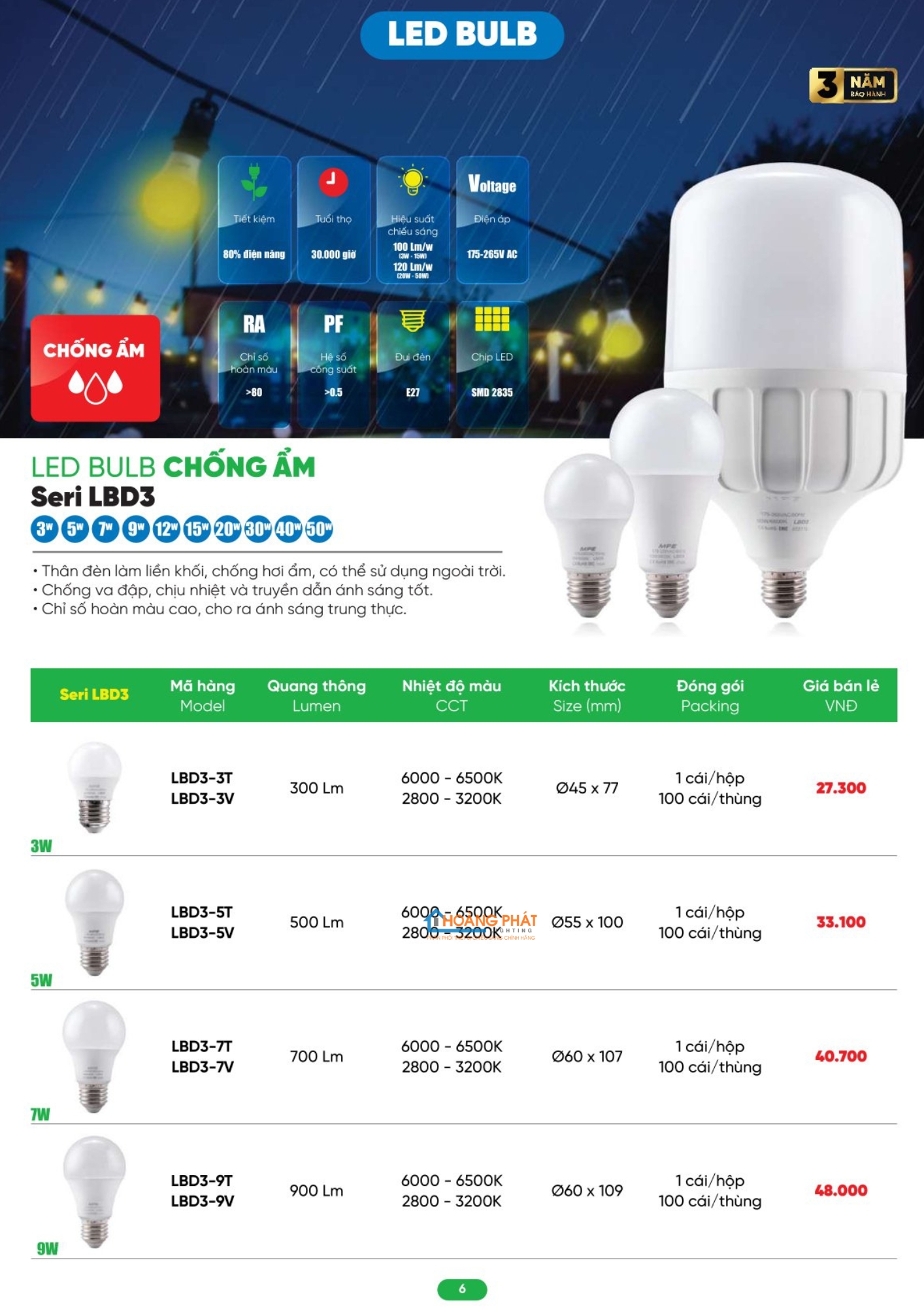 Catalogues đèn led - thiết bị điện MPE 2026