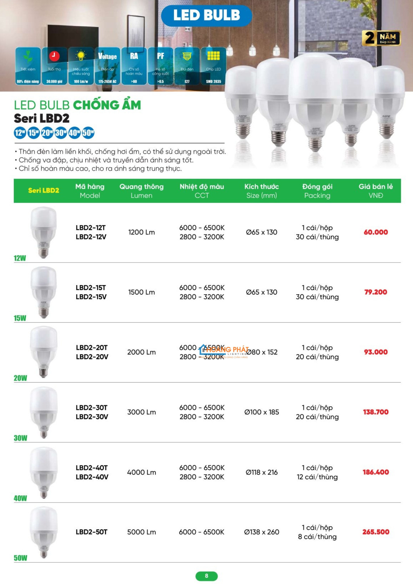 Catalogues đèn led - thiết bị điện MPE 2026