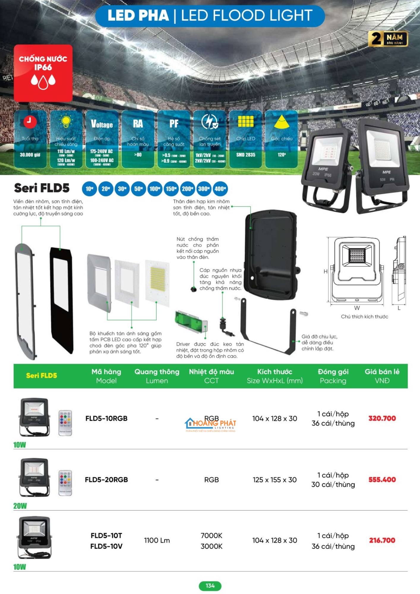 Catalogues đèn led - thiết bị điện MPE 2026