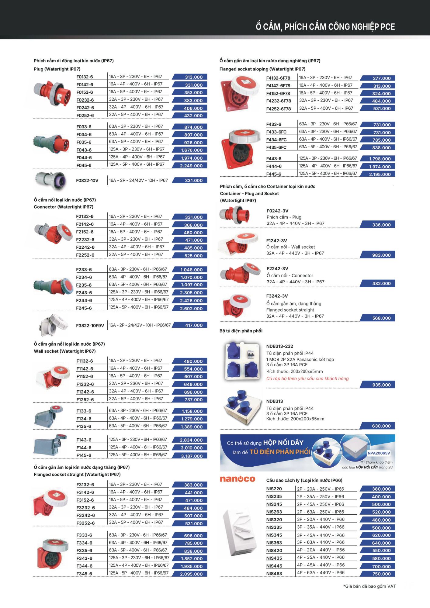 Cầu dao cách ly NIS335 Nanoco