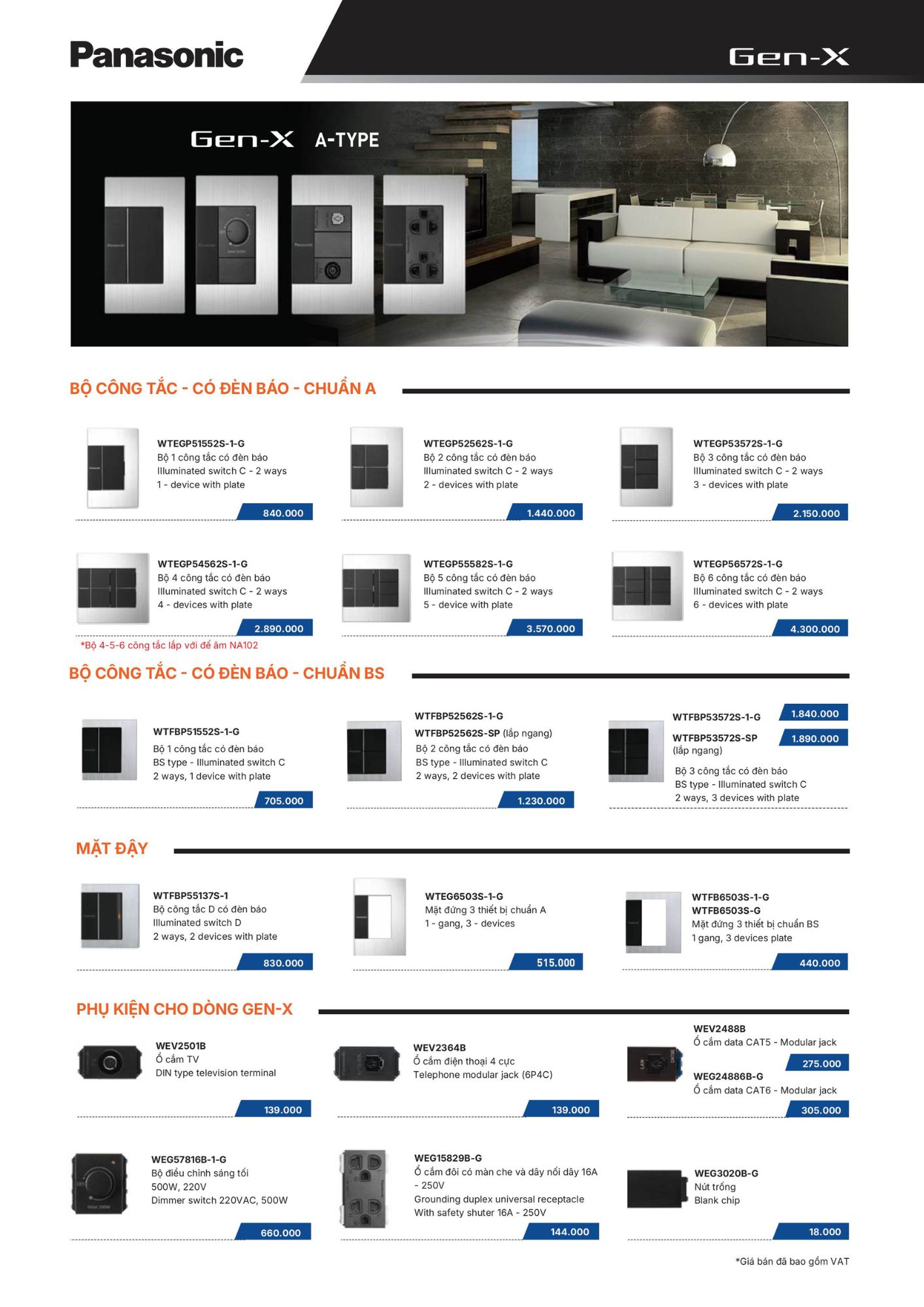 Ổ cắm đôi có màn che và dây nối dây WEG15829B-G Panasonic