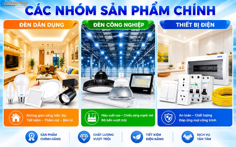 Hoàng Phát Lighting - Nhà Phân Phối Thiết Bị Điện & Đèn LED Uy Tín