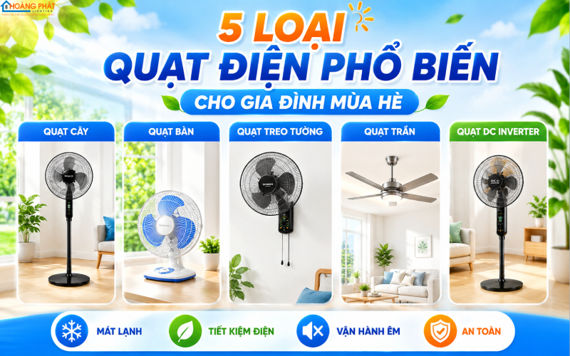 Cách Chọn Quạt Điện Tiết Kiệm Điện & Bền Cho Mùa Hè
