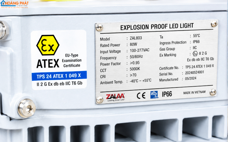 Đèn LED Chống Cháy Nổ Cho Nhà Máy Xăng Dầu, Hóa Chất: Chuẩn Phòng Nổ