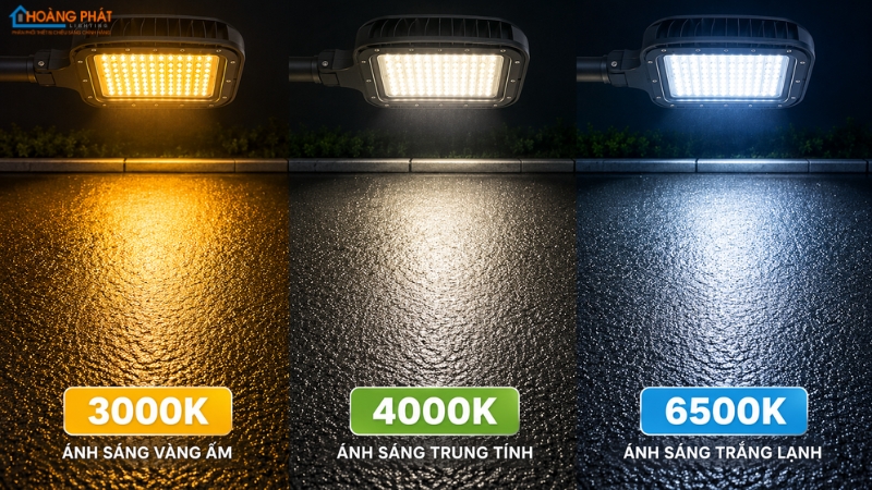 So Sánh Ánh Sáng Vàng, Trung Tính Và Trắng Cho Đèn Đường LED — Nên Chọn Loại Nào?