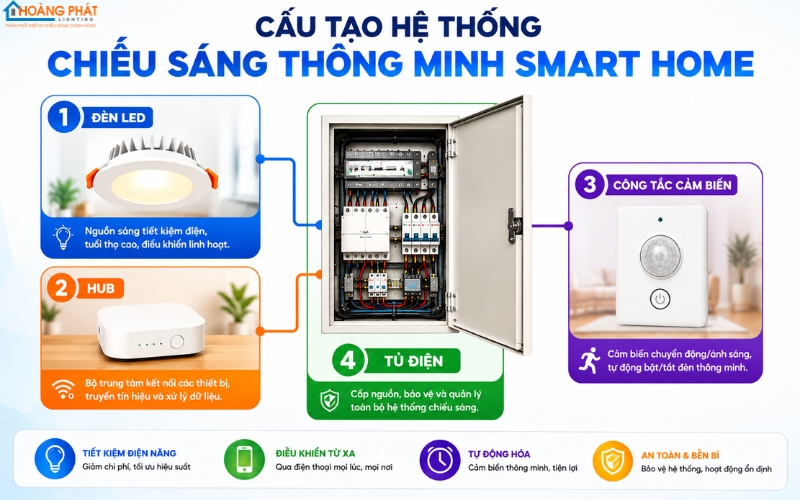 Giải Pháp Chiếu Sáng Thông Minh Smart Home: Hướng Dẫn A-Z