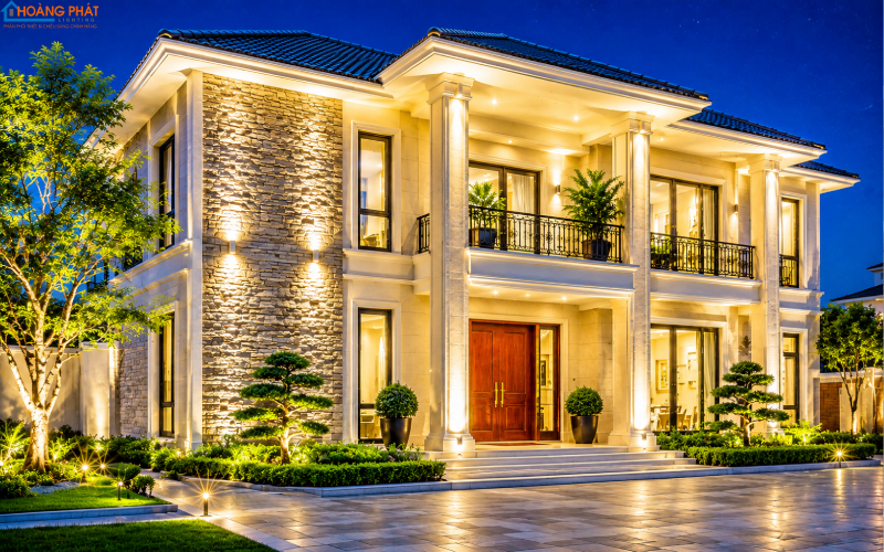 Chiếu Sáng Mặt Tiền Nhà Và Biển Hiệu: Chọn Đèn Pha, Đèn Hắt Đẹp