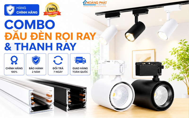 Đèn LED Rọi Ray Tracklight: Giải Pháp Chiếu Điểm Cho Cửa Hàng, Shop