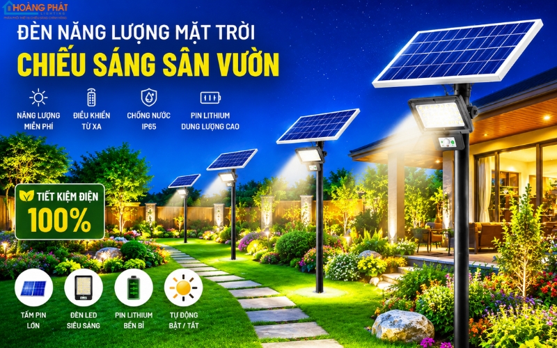 Đèn Năng Lượng Mặt Trời Thế Hệ Mới: Pin LiFePO4 & 5 Nâng Cấp Đáng Tiền