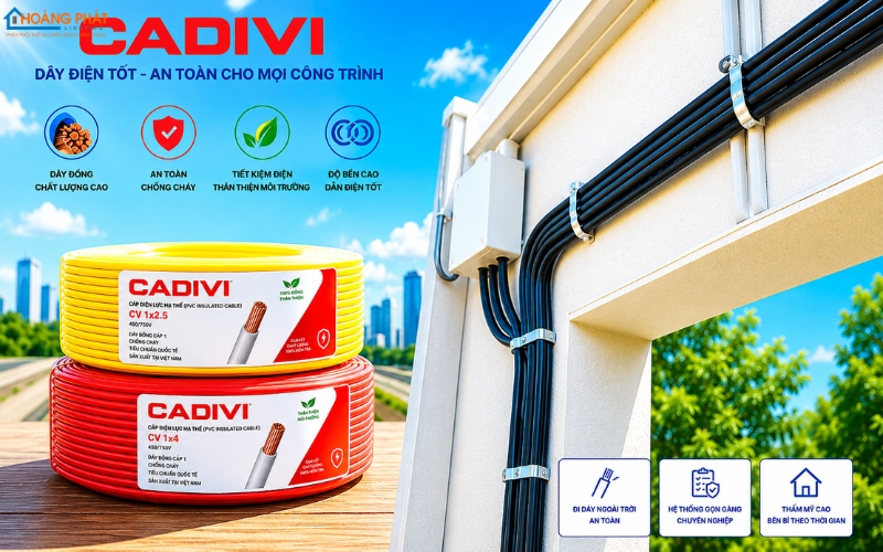 Dây Điện Ngoài Trời Cadivi Có Tốt Không? Đánh Giá & Cách Chọn