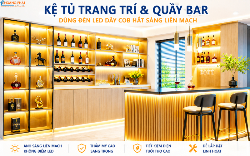 Đèn LED Dây Hắt Trần Trang Trí: Cách Chọn Đúng Loại & Lắp Đặt Đẹp, Bền