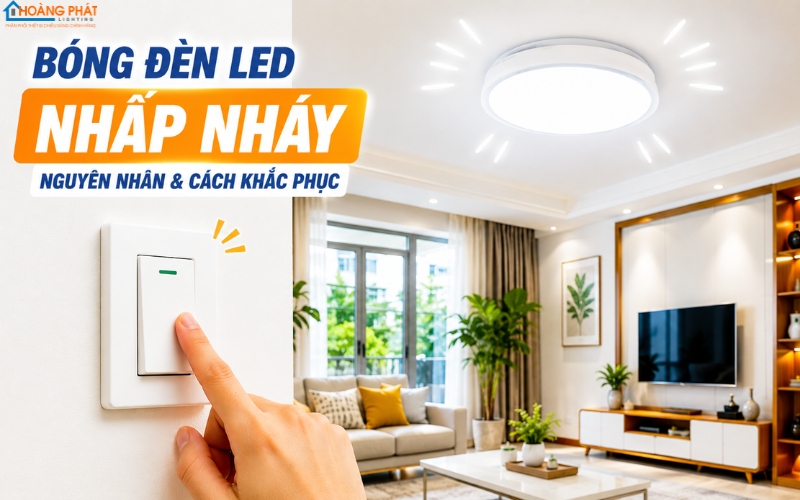 Đèn LED Bị Nhấp Nháy: 5 Nguyên Nhân & Cách Xử Lý Tận Gốc Từ Chuyên Gia