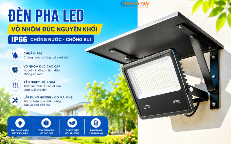 Đèn Pha LED Ngoài Trời Bị Vào Nước, Hấp Hơi: Nguyên Nhân & Cách Khắc Phục Triệt Để