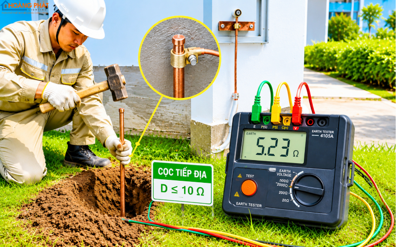 Hệ Thống Tiếp Đất (Nối Đất) Cho Nhà Ở: Vì Sao Cần Và Cách Làm Đúng