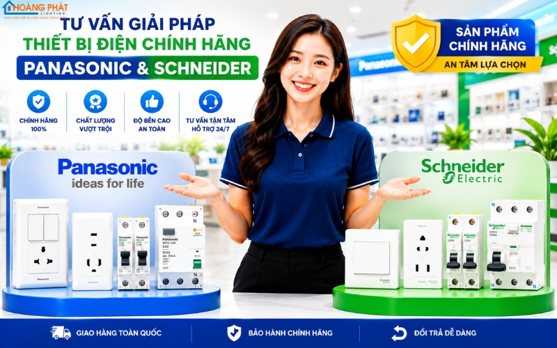 So Sánh Thiết Bị Điện Panasonic Và Schneider: Nên Chọn Hãng Nào?