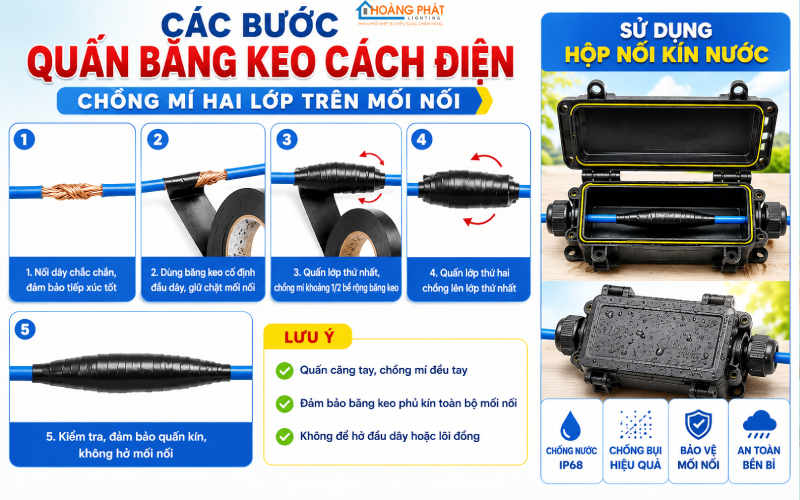 Cách Nối Dây Điện Đúng Kỹ Thuật: Mối Nối Chắc, Không Đánh Lửa
