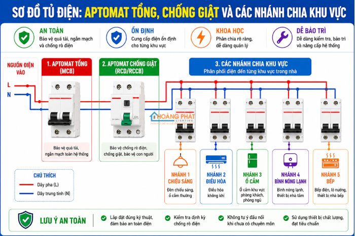 Cách Lắp Đặt Tủ Điện Gia Đình Đúng Chuẩn & An Toàn