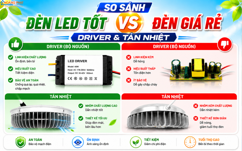 Đèn LED Bị Cháy Sớm: Nguyên Nhân Điện Áp & Cách Khắc Phục