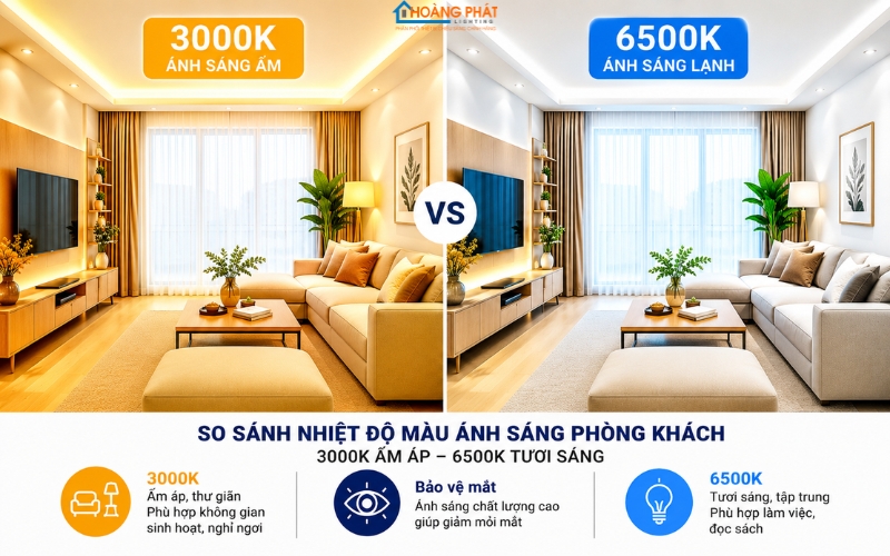 Cách Chọn Nhiệt Độ Màu Ánh Sáng (Kelvin) Cho Từng Không Gian
