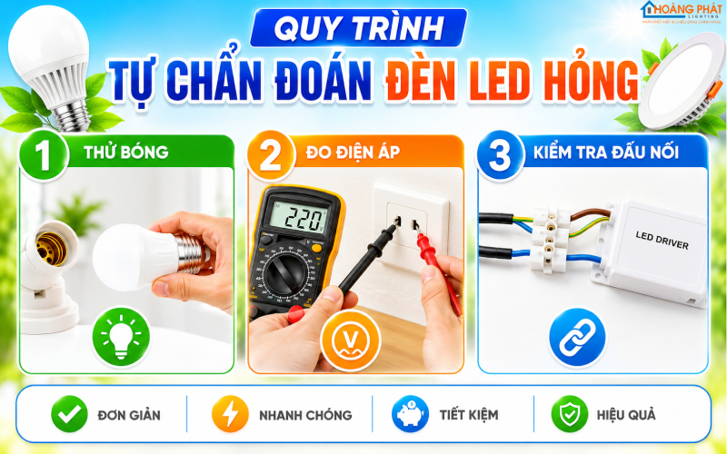 Đèn LED Bị Cháy Sớm: Nguyên Nhân Điện Áp & Cách Khắc Phục