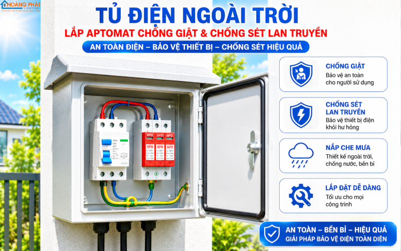 Đi Dây Điện Ngoài Trời Mùa Mưa Bão: Cẩm Nang Chống Rò Rỉ & Chập Cháy An Toàn