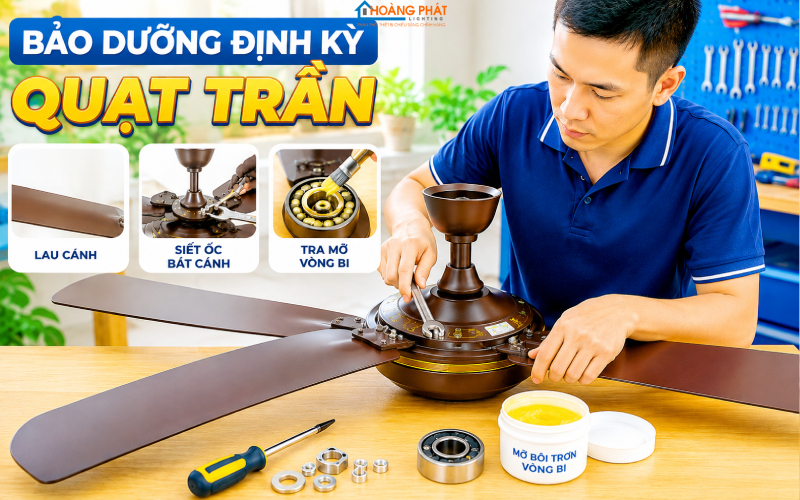 Quạt Trần Rung Lắc, Kêu Ồn, Quay Yếu: Nguyên Nhân Và Cách Xử Lý