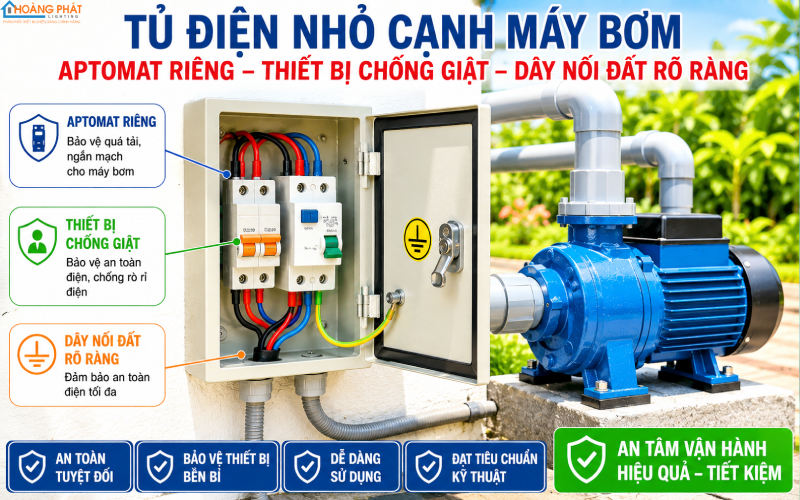 Sự Cố Máy Bơm Nước Thường Gặp: Không Lên Nước, Chạy Yếu, Rò Điện — Cách Xử Lý