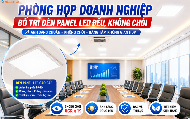Chiếu sáng phòng họp chuẩn UGR
