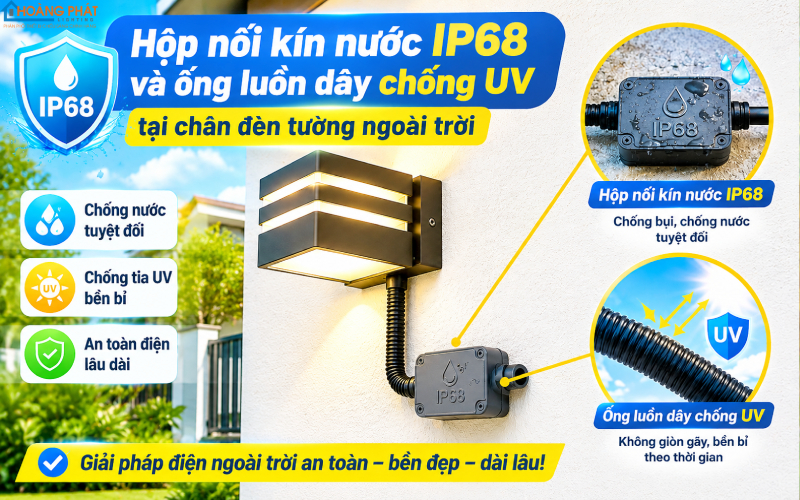 Đèn Gắn Tường Ngoài Trời: Chọn Đèn Cổng, Hàng Rào, Lối Đi