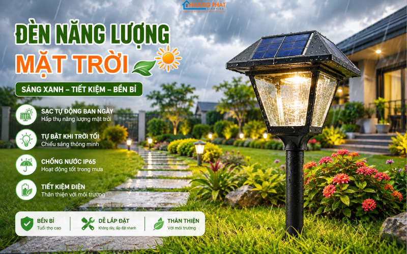 Đèn Năng Lượng Mặt Trời Mùa Mưa: Bí Quyết Duy Trì Độ Sáng Khi Trời Ít Nắng