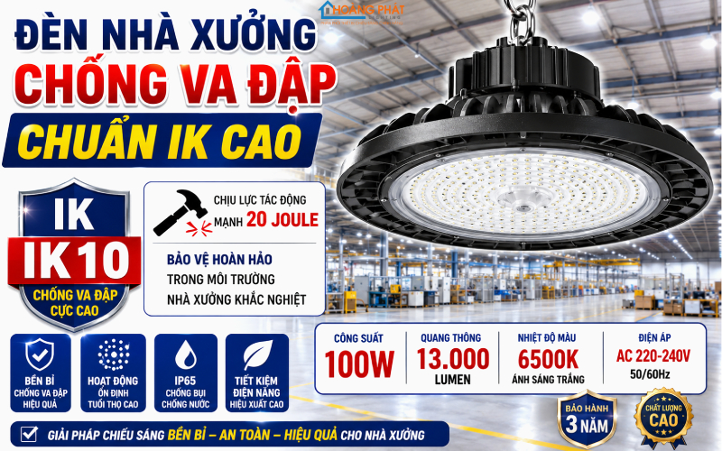 Đèn nhà xưởng chuẩn IK
