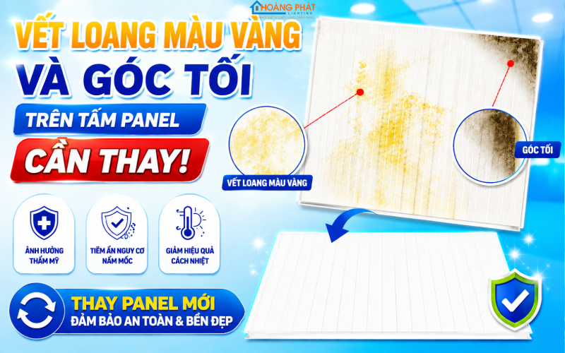 Đèn Panel LED Bị Tối Một Góc, Loang Màu: Nguyên Nhân & Cách Xử Lý Từ Chuyên Gia