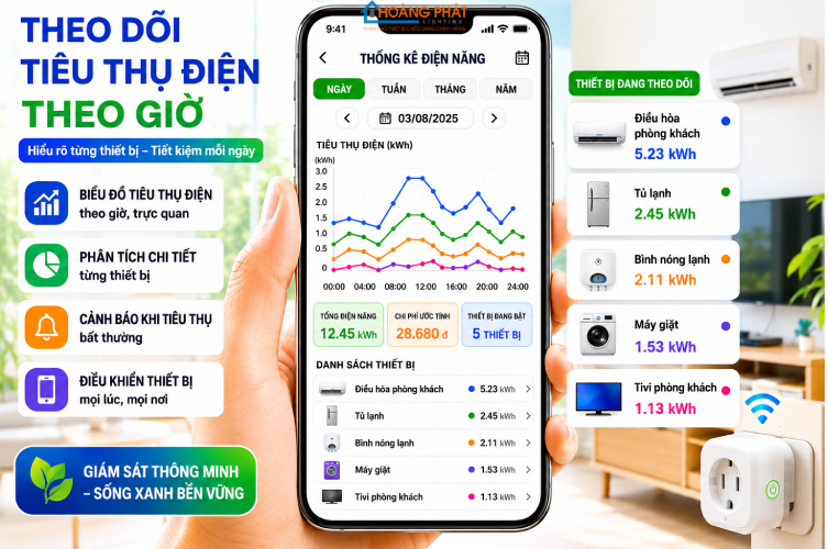 Giám Sát Điện Năng Thông Minh: Công Tơ Điện Tử Và Ổ Cắm Wifi