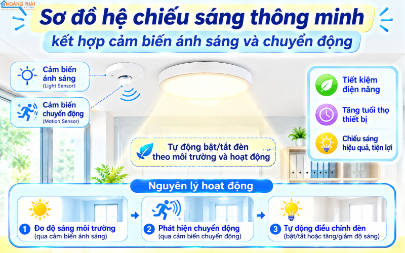 Hệ chiếu sáng thông minh tiết kiệm điện