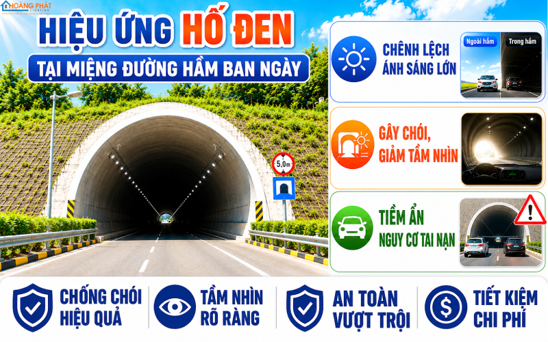 Hiệu ứng hố đen tại miệng đường hầm ban ngày