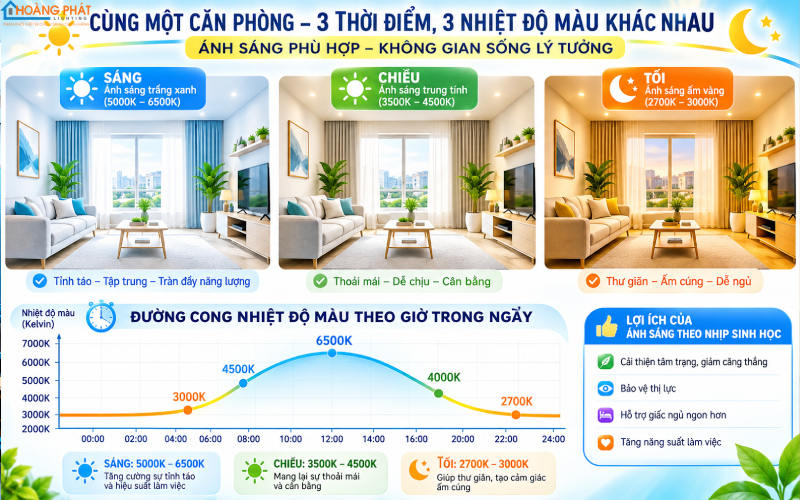 Human Centric Lighting: Chiếu Sáng Theo Nhịp Sinh Học Con Người