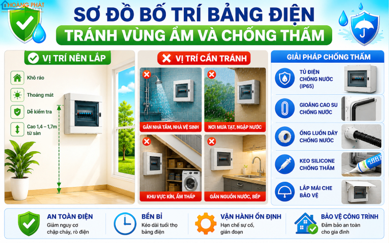 Bảng Điện Âm Tường Bị Ẩm, Ngưng Tụ Nước: Nguyên Nhân Và Cách Xử Lý Triệt Để