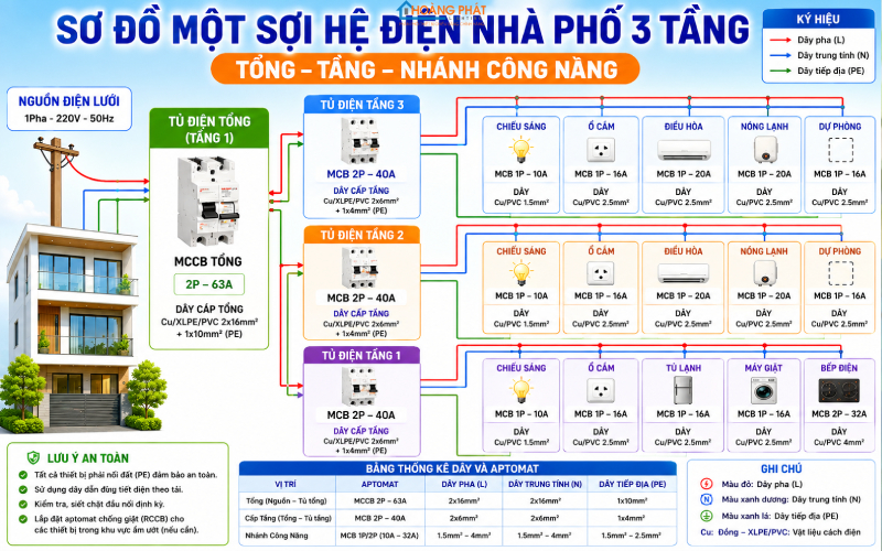 Cách Chia Nhánh Mạch Điện Trong Nhà Hợp Lý: Hết Cảnh Quá Tải, Sập Điện Cả Nhà