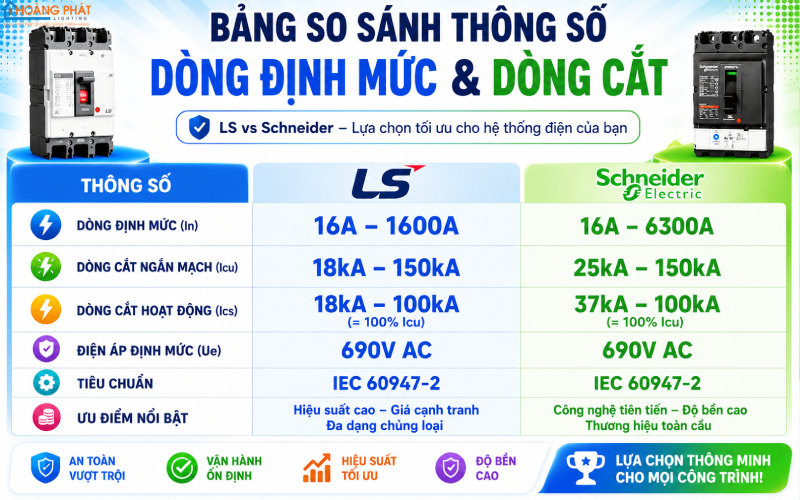 So Sánh Aptomat LS Và Schneider: Nên Chọn Hãng Nào Cho Gia Đình, Công Trình
