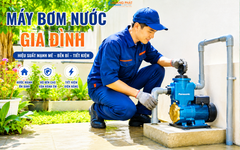 Sự Cố Máy Bơm Nước Thường Gặp: Không Lên Nước, Chạy Yếu, Rò Điện — Cách Xử Lý