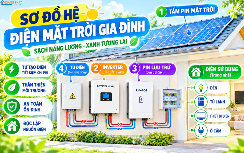 Cấu tạo hệ lưu trữ điện mặt trời