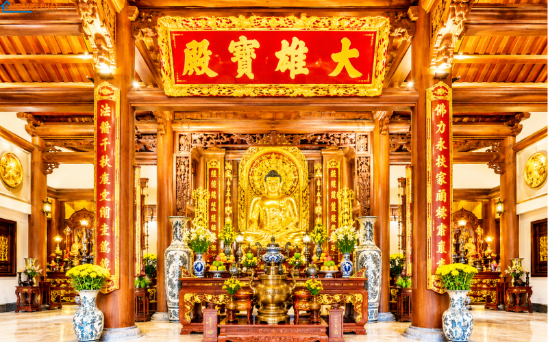 Chiếu sáng chùa trang nghiêm