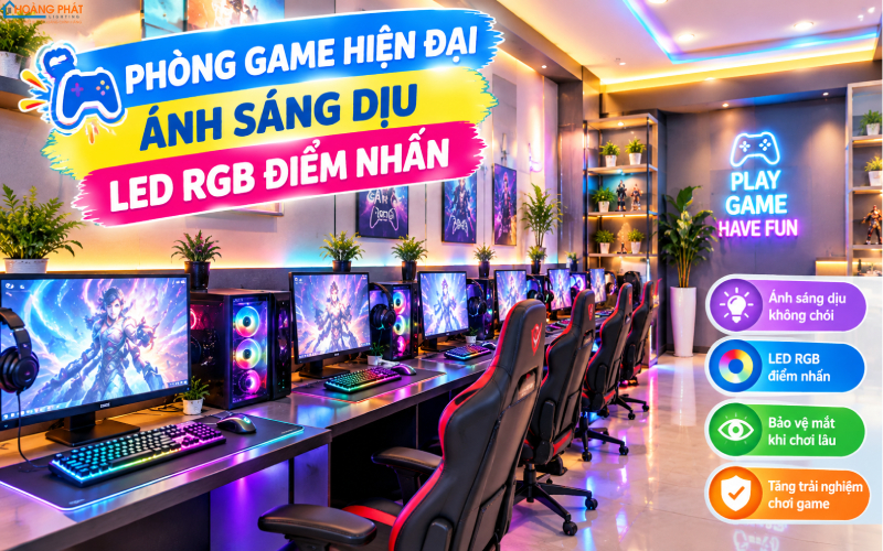 Chiếu sáng phòng net, phòng game