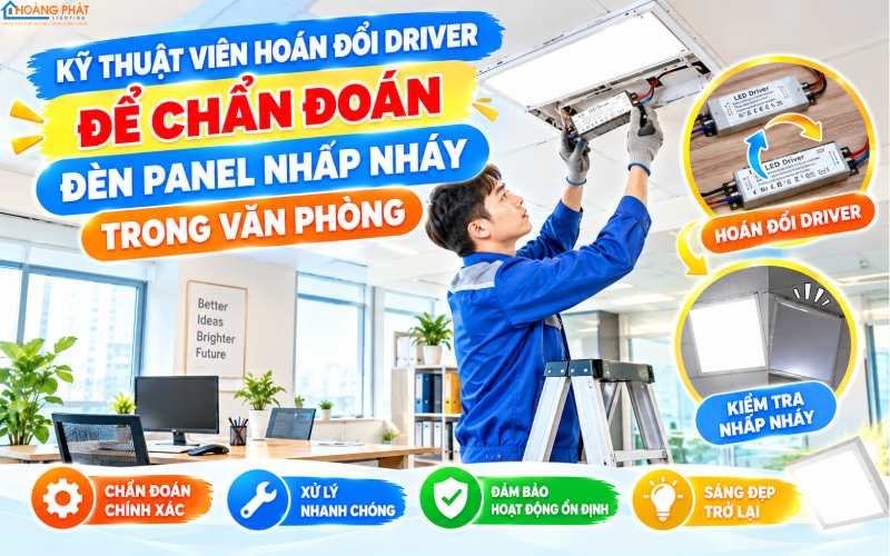 Chuẩn đoán driver đèn panel nhấp nháy