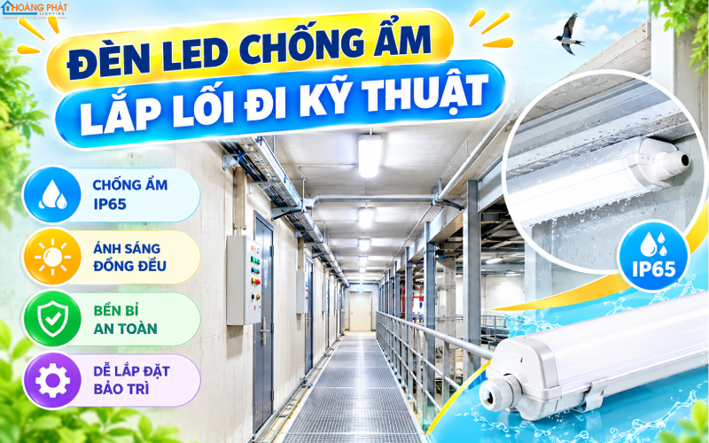 Đèn chống ẩm cho nhà yến