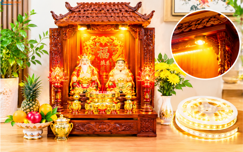 Đèn LED bàn thờ Thần Tài, Ông Địa