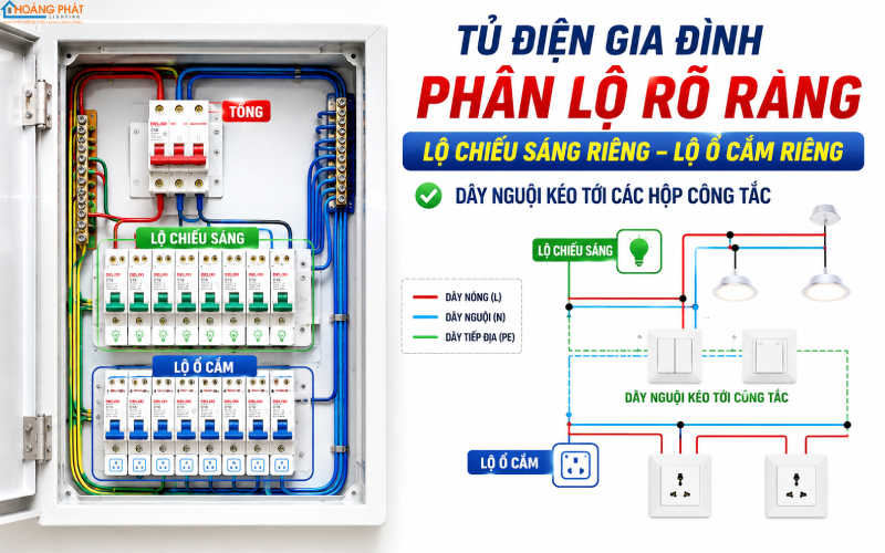 Đi dây chuẩn cho công tắc cảm ứng chạm